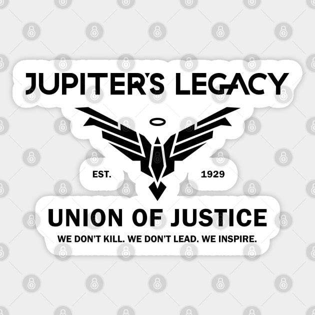 Jupiter's Legacy - Union of Justice Sticker by BadCatDesigns